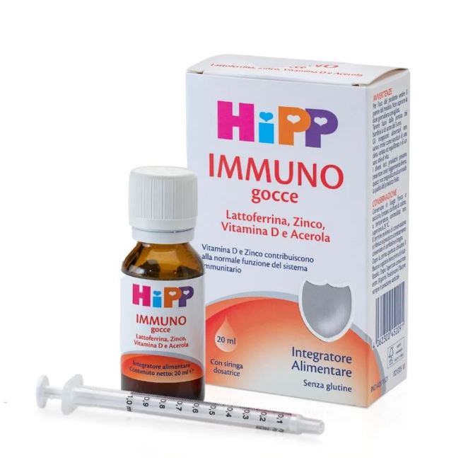 Hipp Immuno Gocce per Sistema Immunitario dei Bambini 20 ml
